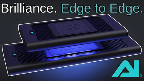AI Hydra Edge aquarium light showcasing brilliance and versatility for optimal aquatic environments.