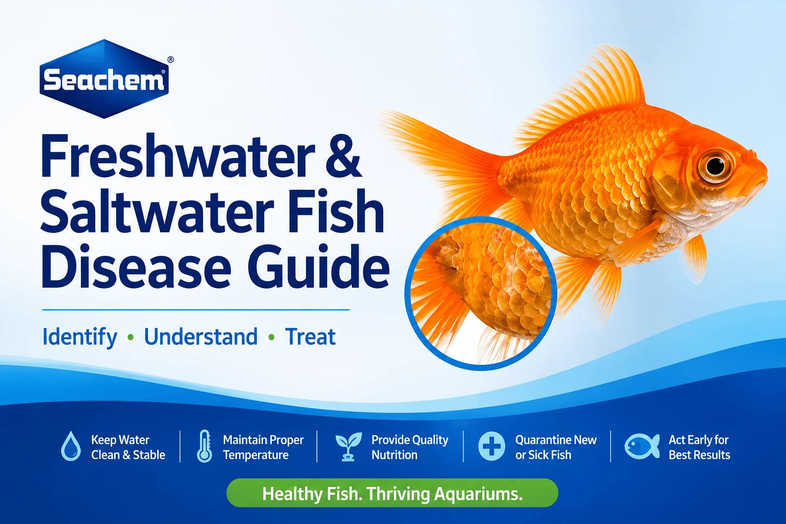 Freshwater and Saltwater Fish Disease Guide: Identify, Understand and Treat with tips for maintaining healthy aquariums.