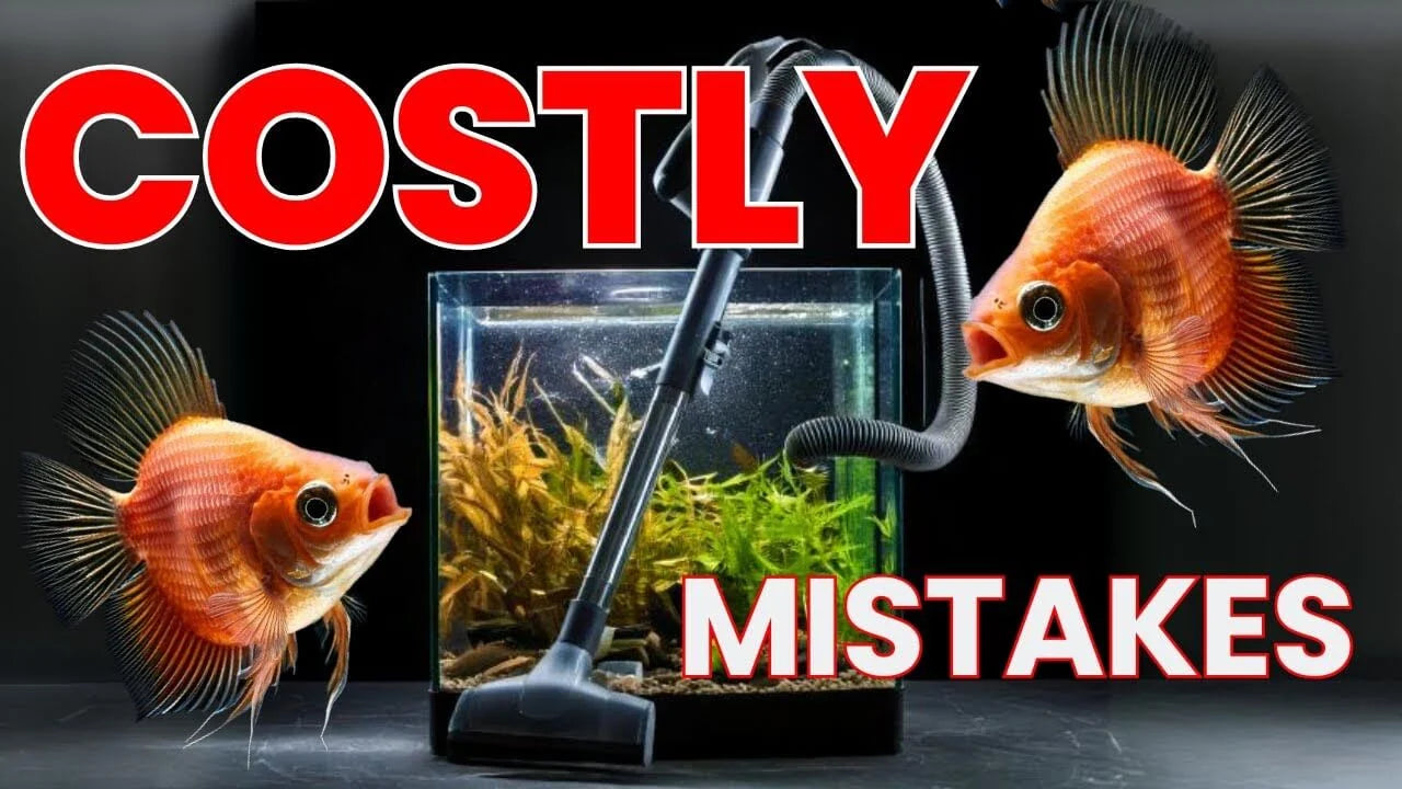 How to Vacuum an Aquarium Properly: Gravel, Sand and Planted Tank Substrate with fish and vacuum in a tank.