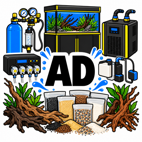 AD aquarium equipment and aquascaping supplies collection at Jungle Aquatics