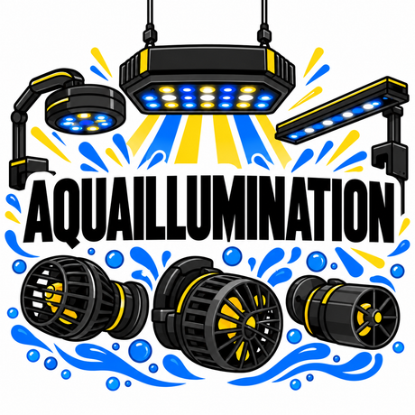 AquaIllumination aquarium lighting and pumps collection at Jungle Aquatics