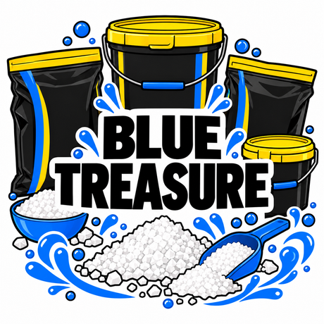 Blue Treasure marine aquarium salt collection at Jungle Aquatics