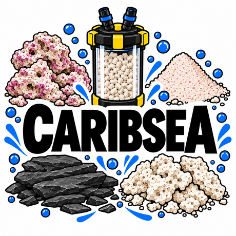 Caribsea marine aquarium substrates and rock collection at Jungle Aquatics
