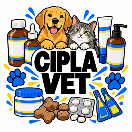 Cipla Vet pet care products collection illustration