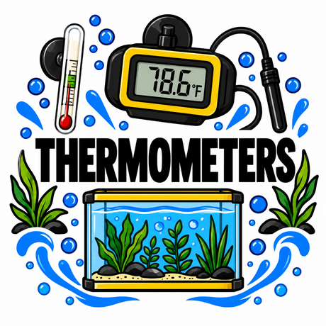 Thermometers collection at Jungle Aquatics