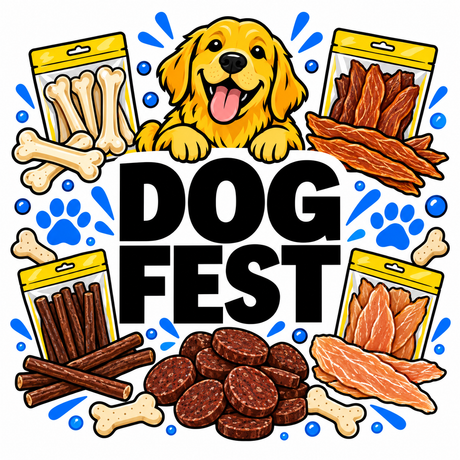 Dog Fest dog treats collection illustration