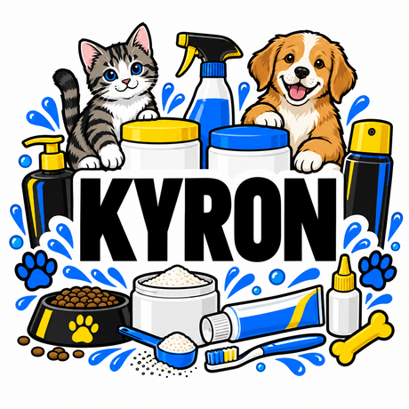 Kyron pet care products collection illustration