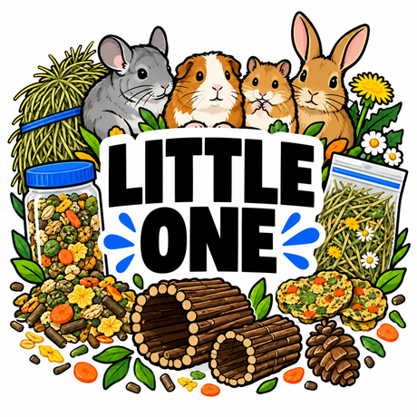 Little One small animal food and treats collection illustration