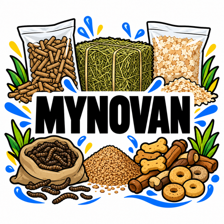 Mynovan pet supplies collection illustration
