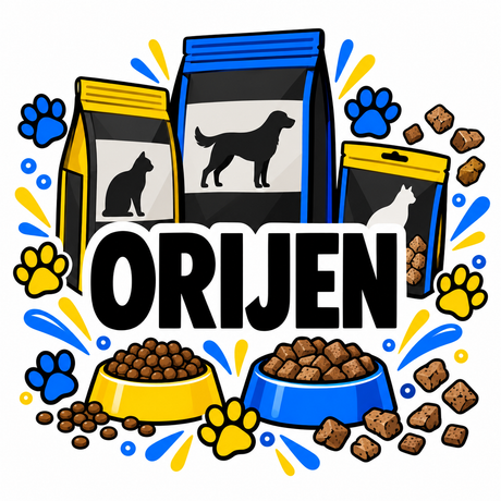 Orijen dog and cat food collection illustration