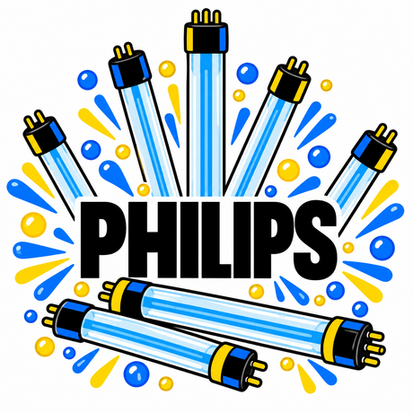 Philips UV replacement tubes collection illustration