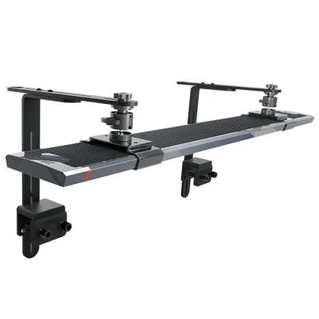 Zetlight L Shape Bracket for M5 Light Set mounted for aquarium light positioning.