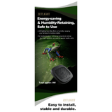 Zetlight Reptile Lamp U1 9W UVA and UVB energy-saving design with a colorful frog on a leaf background.