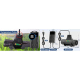 Hygger 2 in 1 Aquarium Heater with Wave Maker featuring temperature probe and controller for optimal aquarium care.