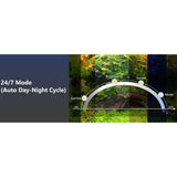 Hygger Aqua Sense Aquarium LED Light 24/7 mode showing auto day-night cycle for planted tanks.