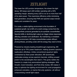 Zetlight M5 Marine LED Light features advanced engineering for optimal coral growth and customizable aquarium lighting.