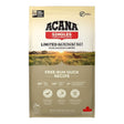 ACANA Singles Free-Run Duck Dog Food bag, limited ingredient diet for diet-sensitive dogs of all breeds and life stages.