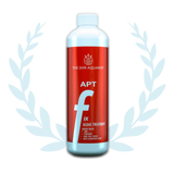 APT Fix Algae Treatment bottle surrounded by decorative laurel, an effective spot treatment for various algae types.