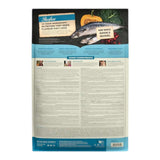 Acana Highest Protein Pacifica Dry Cat Food 1.8kg back packaging highlighting fish ingredients and nutritional benefits.
