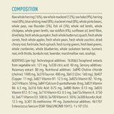 Acana Highest Protein Pacifica Dry Cat Food 1.8kg composition ingredients list, featuring various proteins and nutrients.