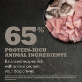 Acana Light and Fit Dry Dog Food with protein-rich animal ingredients for balanced dog nutrition.