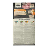 Acana Puppy Large Breed Dry Dog Food 17kg packaging with ingredient details and nutritional information.