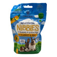 Burgess Country Values Carrot & Pea Nibbles 60g for rabbits and guinea pigs, oven baked, high in fiber, no added sugar.