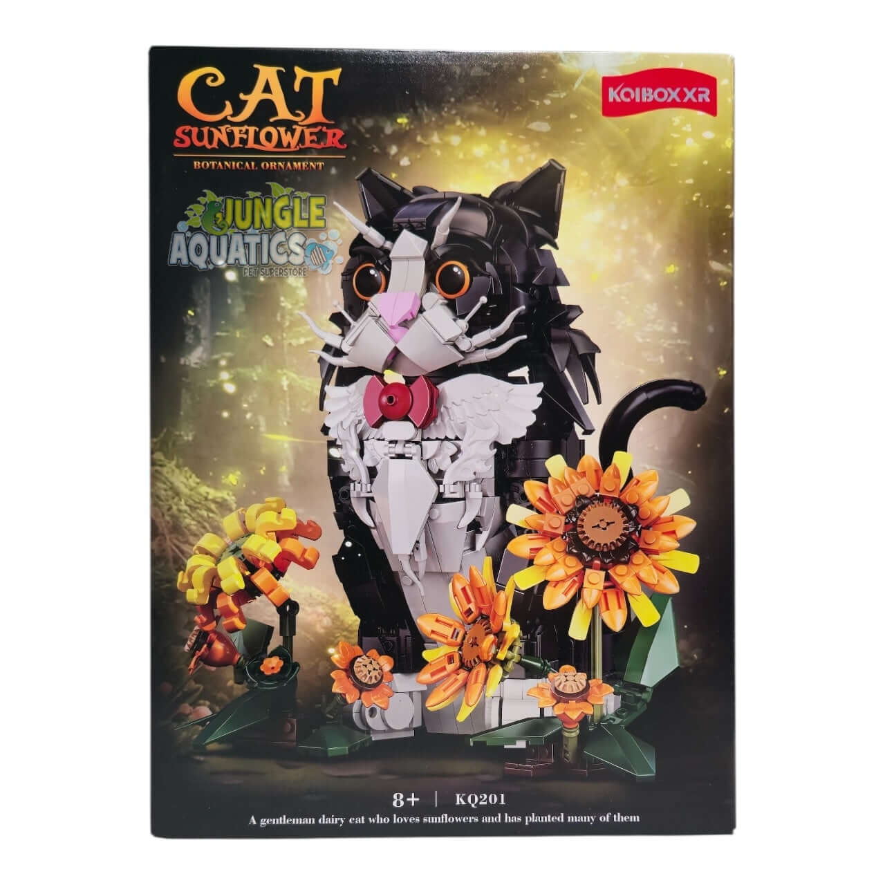 Cat Sunflower KQ201 - Adorable Cat Model Set