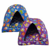 Pawsome Cat Camper Large colorful tent-style cat beds for pets seeking a cozy, private resting space.