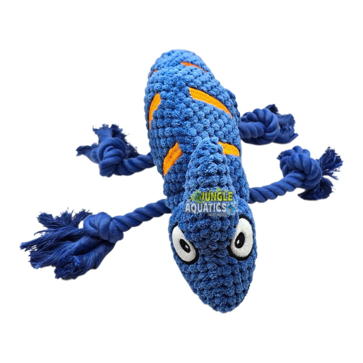Chameleon Rope Squeaker Dog Toy designed for interactive play with fun squeaking features.