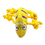 Chameleon Rope Squeaker Dog Toy