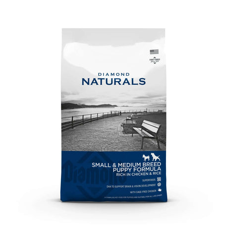 Diamond Naturals Small and Medium Breed Puppy Formula Rich in Chicken and Rice Dry Dog Food
