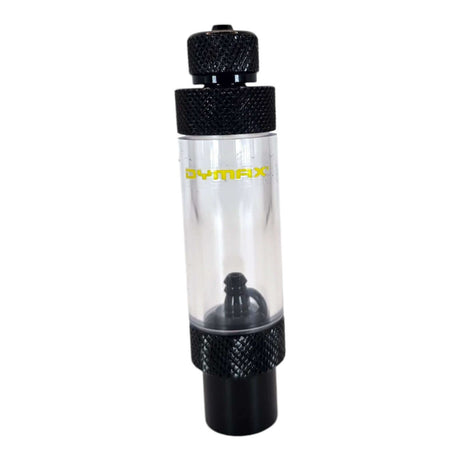 Dymax CO2 Bubble Counter Single End, high-quality aluminum, non-backflow feature, clear acrylic housing, durable design