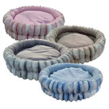 Plush Sleeper Fur Pod assortment in various colors, providing cozy resting spots for pets.