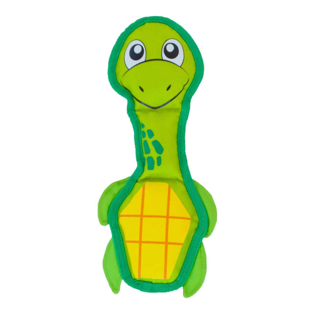 Fire Biterz Sea Turtle Green Medium durable plush toy made from real fire hose material.