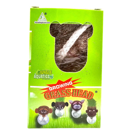 Growing Grass Heads packaging with assorted face designs for a fun growing activity.