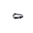 Rogz Fusion Safari Dog Collar in Zebra print with black trims, perfect for stylish dogs.