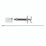 High Quality Plastic Steel Syringe for Aiptasia or Feeding with components including syringe and needle.