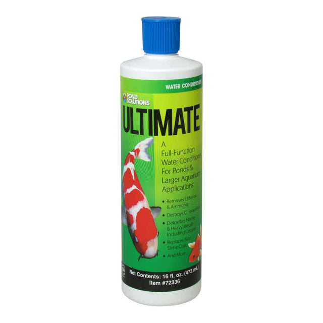 Hikari Ultimate Water Conditioner bottle, full-function water conditioner for aquatic pets and larger aquariums.