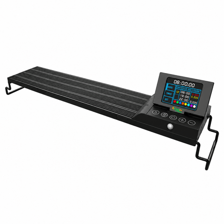 Hygger Aqua Sense Aquarium LED Light equipped with TFT display and adjustable lighting features.