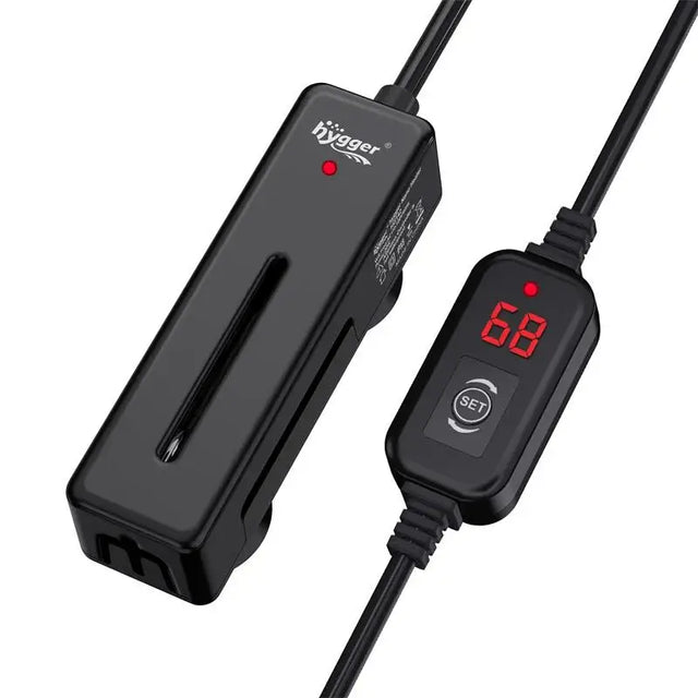 Hygger Nano Aquarium Heater 20W with digital display for precise temperature control and safety features.