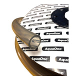 Aqua-One PVC Hose Tubing Per Meter displayed on a roll with AquaOne branding and various sizes available.