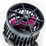 Jebao MOW Series Wifi LCD Wave Makers close-up view of the pump with pink propeller and black casing.