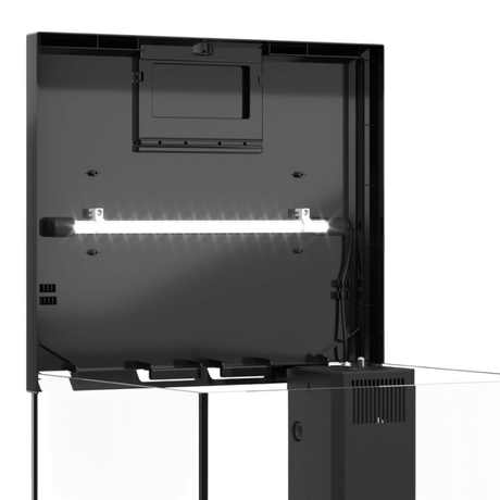 Interior view of the JUWEL Vio Cube 54 Series lighting and technology setup, showcasing its modern design.