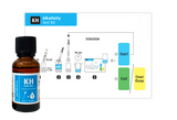 Red Sea MCP pH Alkalinity Test Kit with KH indicator bottle and titration instructions for accurate water testing.