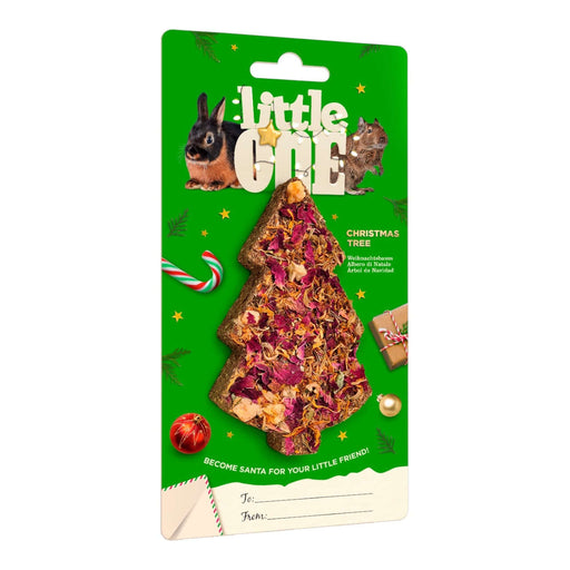 Little One Christmas Tree Treat for small pets, made of meadow grasses and flower petals, festive and tasty.