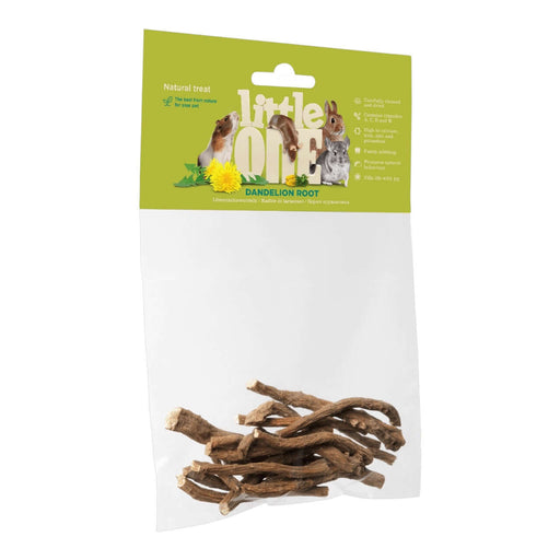 Little One Dandelion Root Snack 35g for pets, natural treat for dental health and liver support.