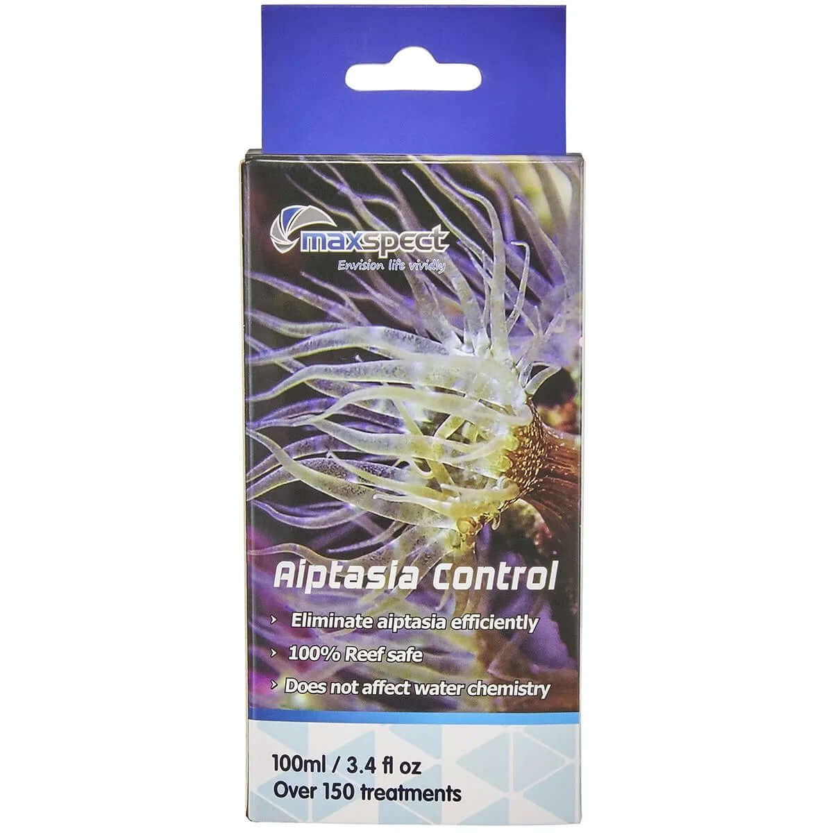 Maxspect Aiptasia Control 100ml for efficient elimination of Aiptasia in reef aquariums, reef safe, easy to use.