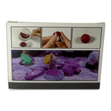 Maxspect Coral Putty 120g packaging showing coral fragments and adhesive in use, illustrating reef-safe application.
