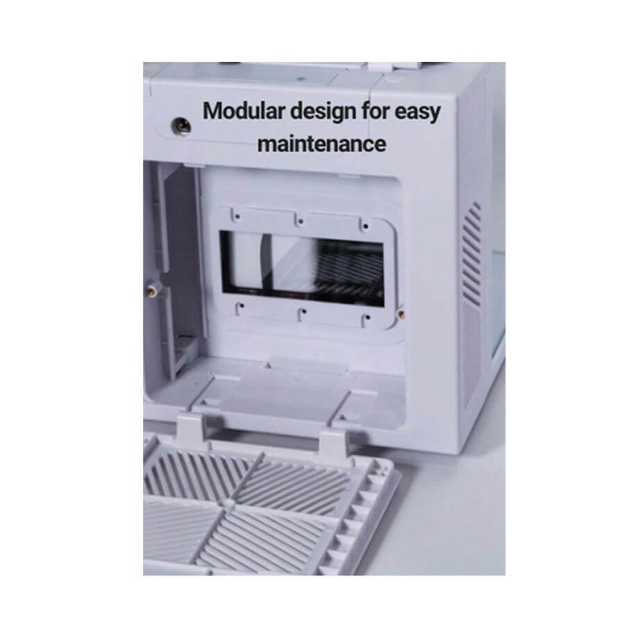 Modular design for easy maintenance in the Maxspect DICE Pico 2 AIO Freshwater Aquarium.